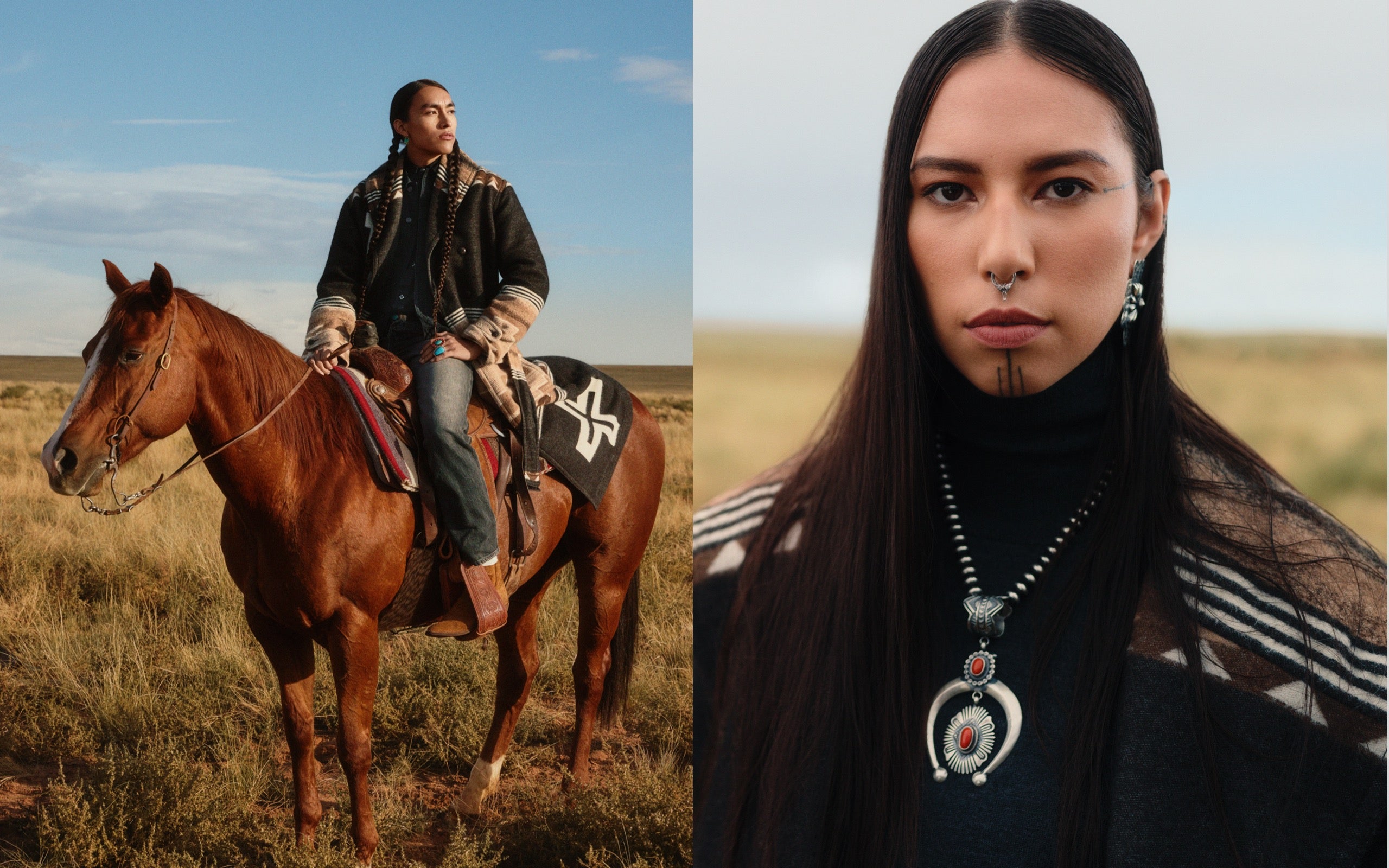  <strong>LOVE OF THE LAND</strong><br/> <span>Polo Ralph Lauren x Naiomi Glasses, the inaugural collaboration for the Ralph Lauren Artist in Residence program, honors Navajo heritage and centuries-old wearing traditions</span>  <br/> 