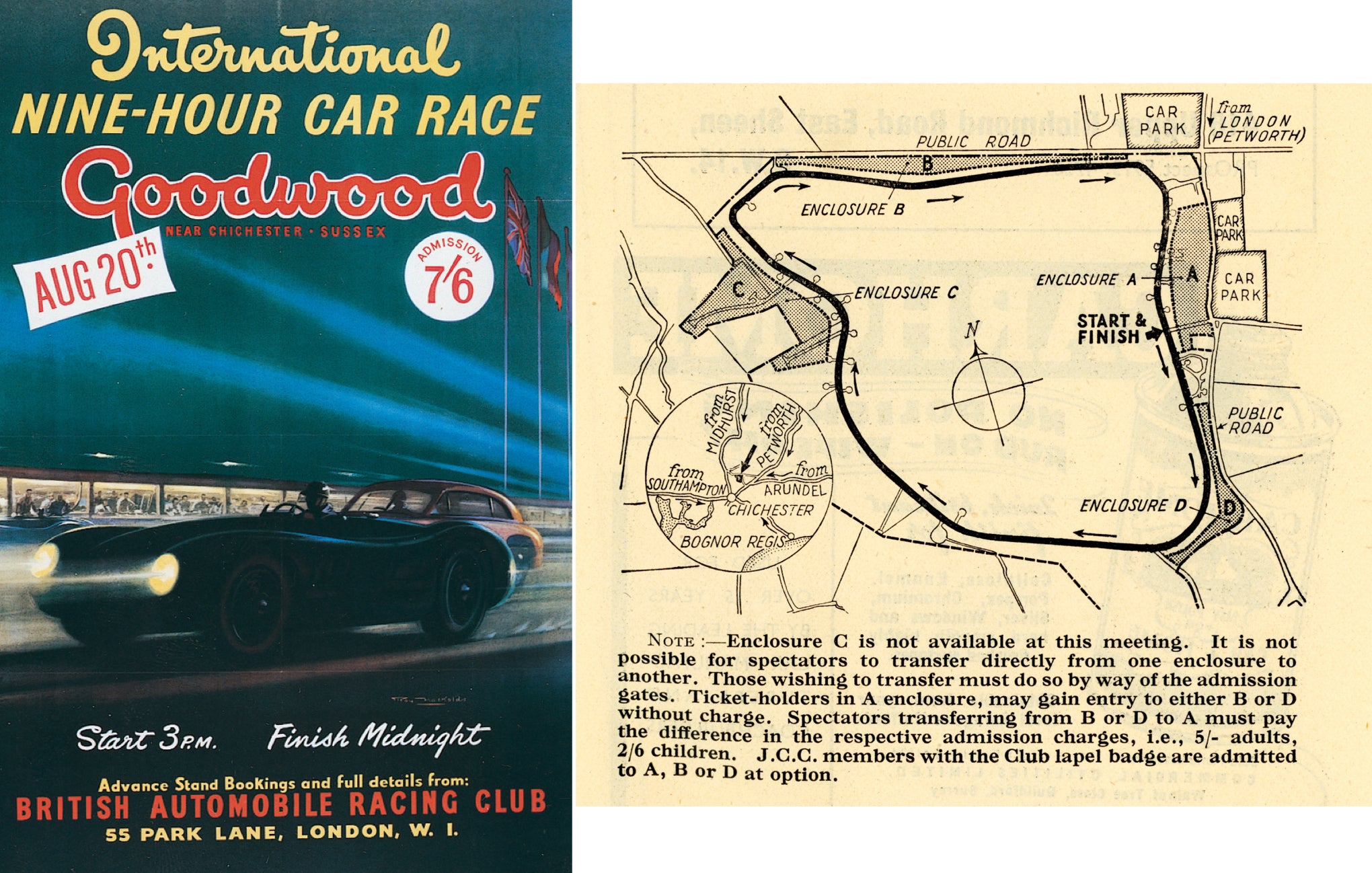 <strong>THE YEARS SPEED BY</strong><br/><span>A look at Goodwood down through the years, including the moment Stirling Moss and Carroll Shelby shared the stage during the victory ceremony</span> 