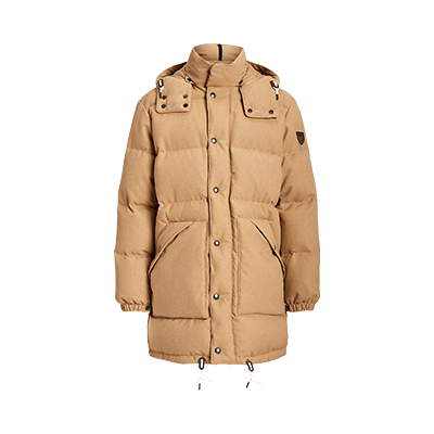 Polo Ralph Lauren Men's Hybrid Down Jacket In Defender Green,spring Beige